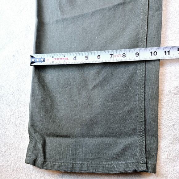 NWT Carhartt B11 MOS Washed Duck Work Dungaree Green Pants Loose Fit Men's 40x32 - Picture 4 of 11